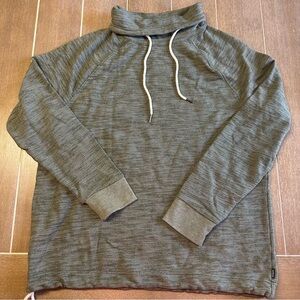 Express Forest Green Cowl Neck Top Size Large